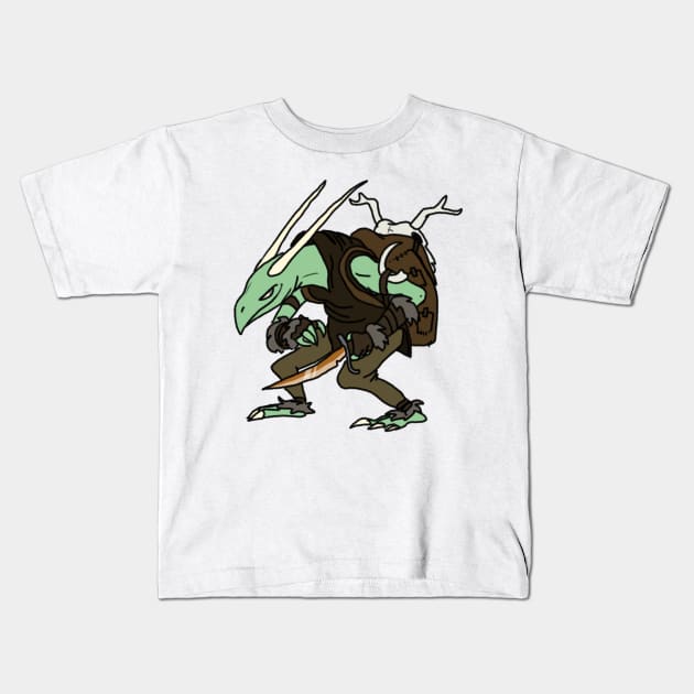 Dragonborn Ranger Kids T-Shirt by NathanBenich